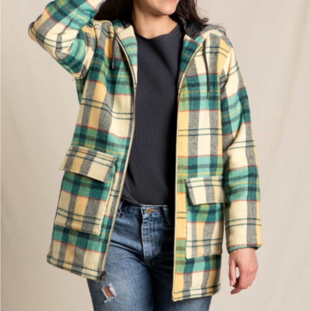 Plaid Hooded Women's Jacket